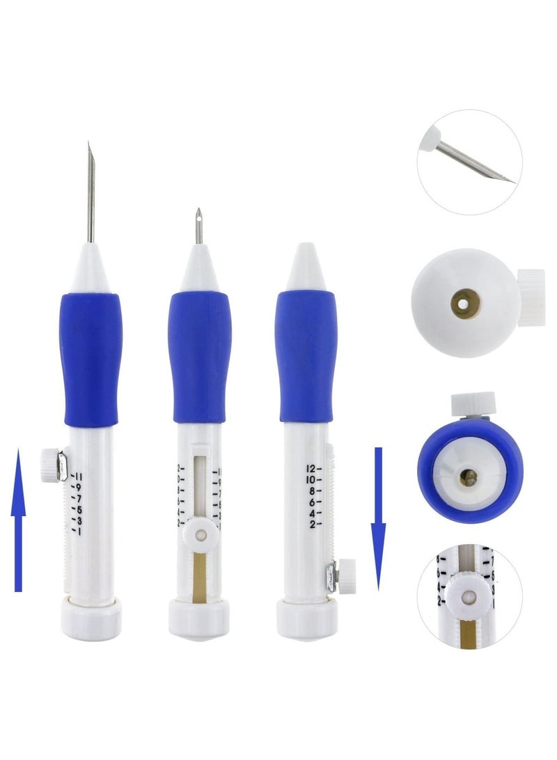 SYOSI Magic Embroidery Pen Punch Needles Magic Embroidery Pen Set Punch Embroidery Needle Punch Needle Pen Set Cross Stitch Tool Kit DIY Craft for Embroidery Threaders DIY Sewing - Image 4