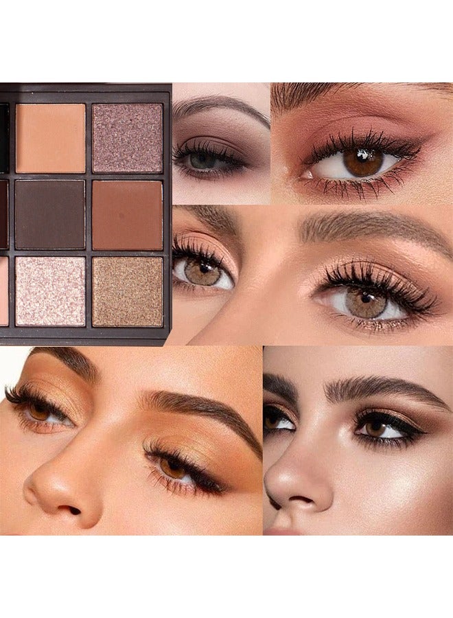 maffick Powder Makeup: 9-Color Eyeshadow Palette - Matte & Pearl Finish for Diversified Vibrant Looks #02 - Image 3