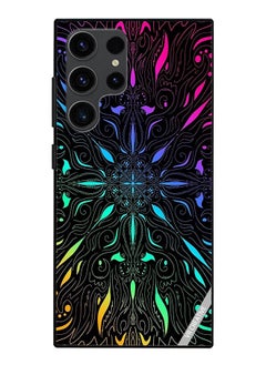 VR CREATIVE Protective Case Cover For Samsung Galaxy S23 Ultra 5G Mandala Design Multicolour  - Image 1