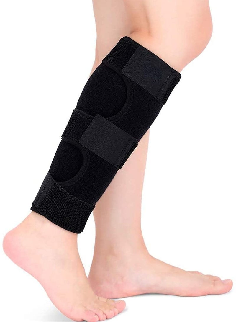 ELTRAZONE دعامة دعم الساق المحسّنة، ضاغط لتخفيف آلام الساق مع أحزمة هوك وحلقة مطولة لإصابة عضلة الساق، الشد، التواء، تورم، دوالي، وساقين ممزقتين غير مريحة - Image 1