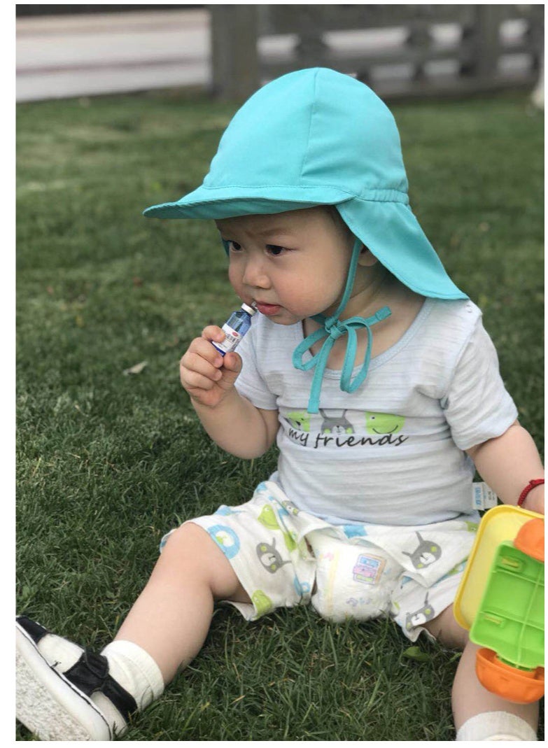 Kids UV Protection Sun Hat Toddler Summer Beach Wide Brim Hat - Image 2