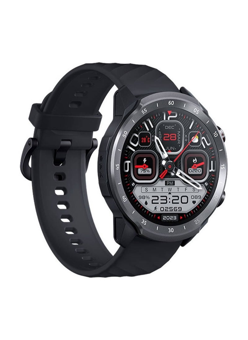 Mibro - A2 Smart Watch, 1.39" HD Touch Display, 70 Sports Modes, Heart Rate Sensor, SpO2 Sensor, Accelerometer, Bluetooth Calling, 2ATM Waterproof, Dual Strap, Black - Image 1