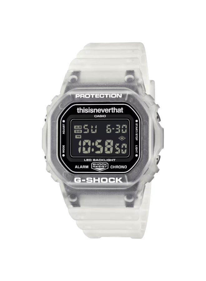 Casio G-Shock DW-5600TNT-7DR Limited Edition Digital Men's Watch – White Resin, 200M - Image 1