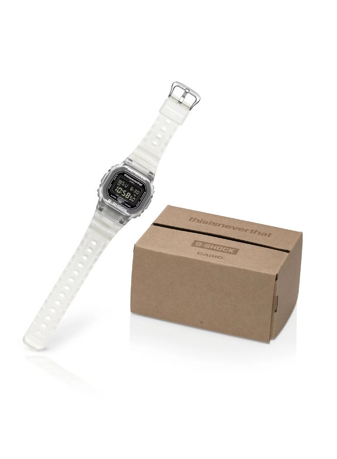 Casio G-Shock DW-5600TNT-7DR Limited Edition Digital Men's Watch – White Resin, 200M - Image 3