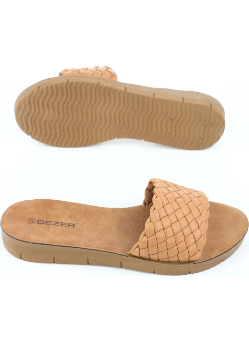 Gezer Summer Faux Leather Women's Slippers