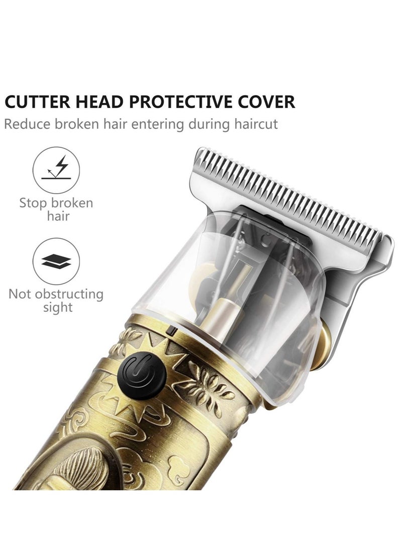 ELTRAZONE Hair Clippers for Men,Electric Pro Li Outliner Grooming Zero Gapped Baldheaded Hair Clippers Rechargeable Cordless Close Cutting T-Blade Trimmer for Men (Gold) - Image 3