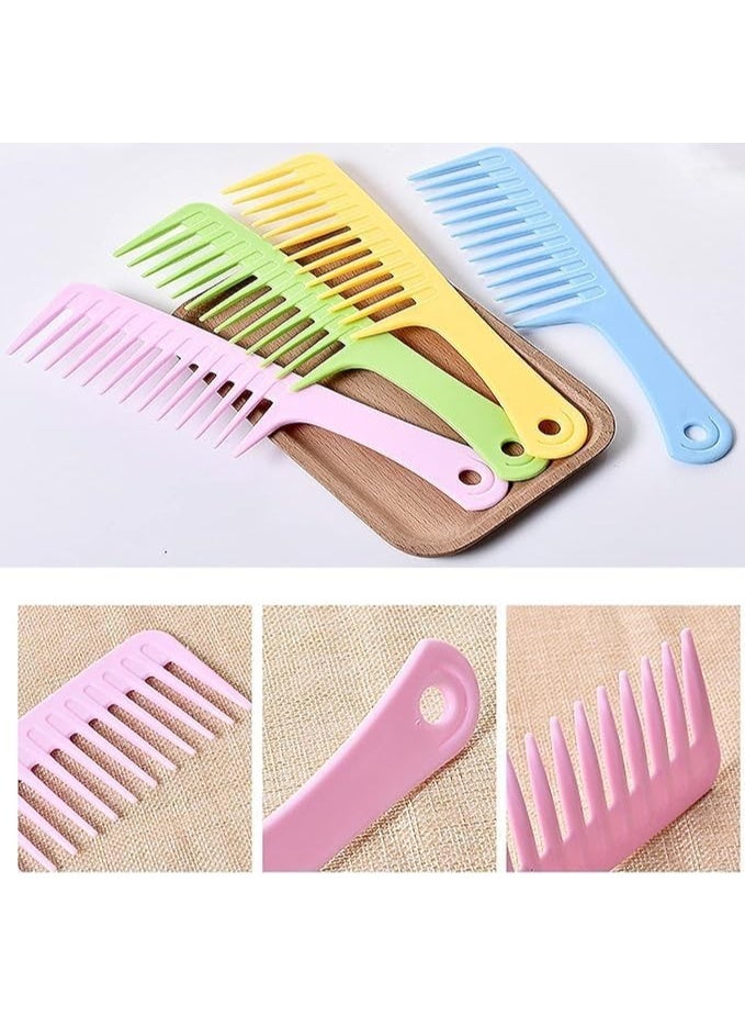 فرشاة و مشط باسنان عريضة لفك تشابك الشعر - 1 قطعة مختلفة اللون - Image 3