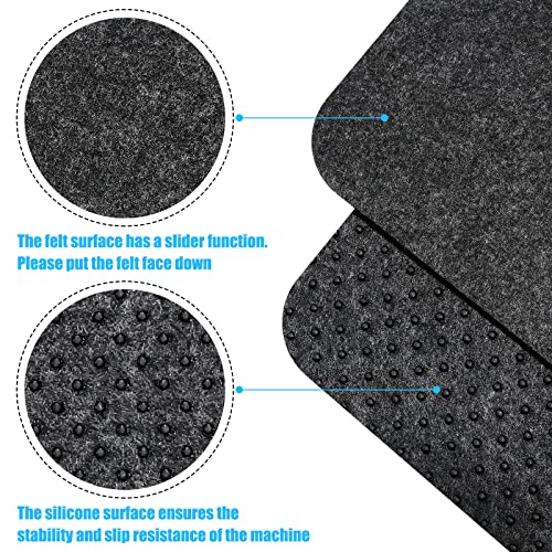 Timtin 4 Pcs Heat Resistant Mat for Air Fryer Kitchen Countertop Protector Mat Kitchen Appliance Pads Non Slip Heat Proof Pad Non Stick Black Coffee Maker Microwave, 16 x 12 Inch - Image 2