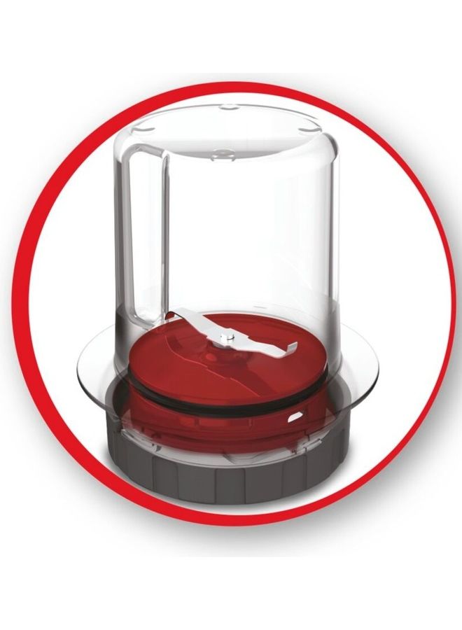 Moulinex Blender, BlendForce 2,  Blender Mixer, with Plastic Jar and Glass Jar, Grinder Accessory, Powelix Technology,  2 Years Warranty 1.25 L 600 W LM42R827 Black - Image 3