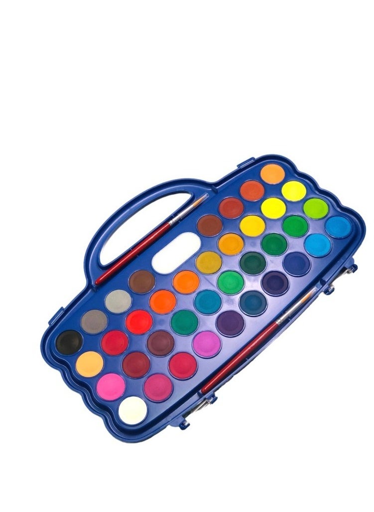 M&G M&G Solid Water colour paints with pallete and brush 36+2 Colours No: APL976L8  - Image 2