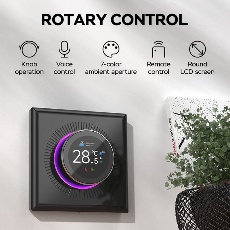 TUYA Smart Thermostat for Home 1.32'' Screen WIFI Temperature Controller with 7 Ambient Lights for Water/Electric Floor/Gas Water Boiler Heating - Image 5