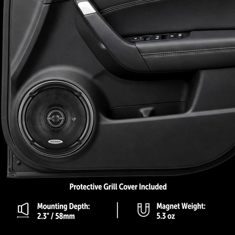 Black Diamond مكبرات الصوت كوكسيل 6.5 بوصة من بلاك دايموند - 2 طريق، 4 أوم، 120 واط - Image 4