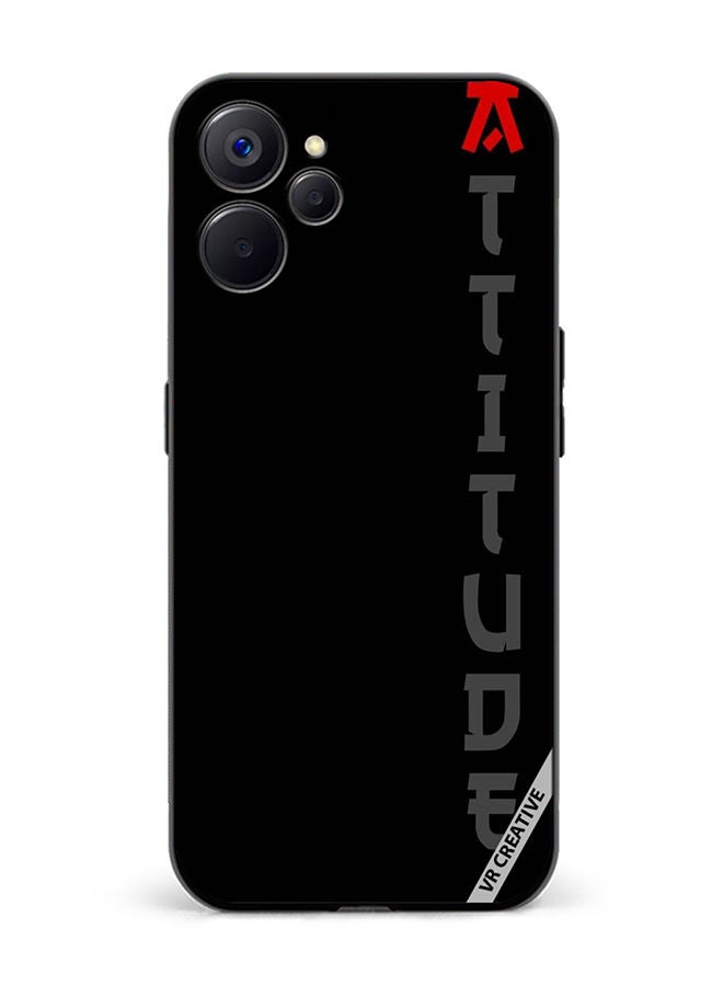 VR CREATIVE Protective Case Cover For Realme 10 5G Black With Text Design Multicolour - Image 1
