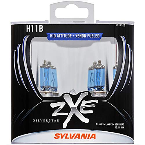 Sylvania H11BSZ.PB2 H11B Silver Star zXe Halogen Headlight Bulb, 2 Pack - Image 1