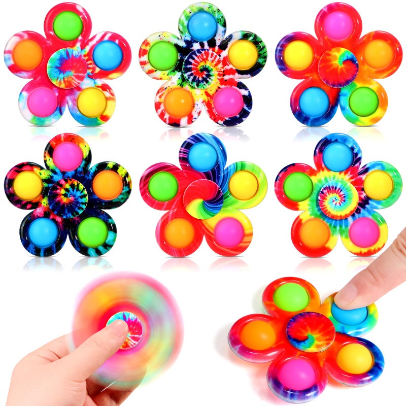 SCIONE Fidget Toys Spinners for Kids6 Pack Pop Fidget Spinners for Autism Kids CalmingSensory Autism Toys for Students Anxiety ReliefQuiet Fidgets for Classroom Prizes - Image 3