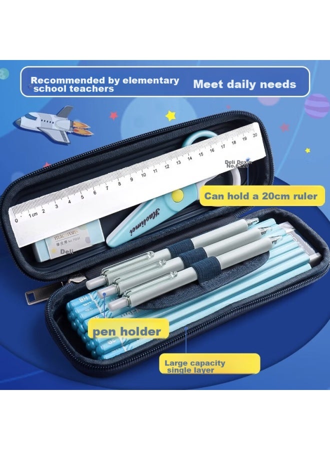 Shuxing Cartoon Pencil Case For Boys, Waterproof Pp Stationery Pouch, Large Capacity Layered Pencil Box For First Grade Elementary School Boys, Kindergarten Pencil Case - Image 2