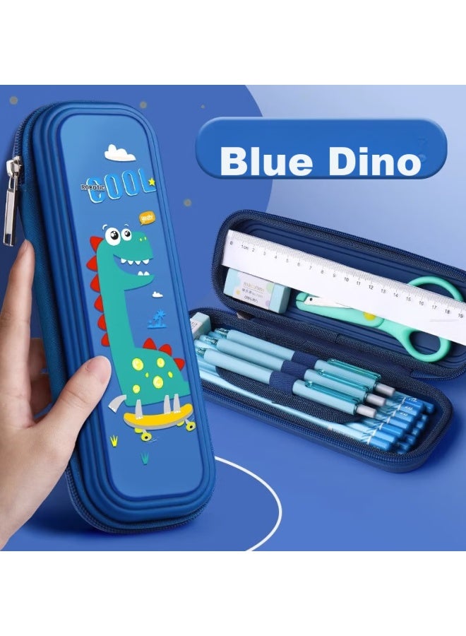 Shuxing Cartoon Pencil Case For Boys, Waterproof Pp Stationery Pouch, Large Capacity Layered Pencil Box For First Grade Elementary School Boys, Kindergarten Pencil Case - Image 1