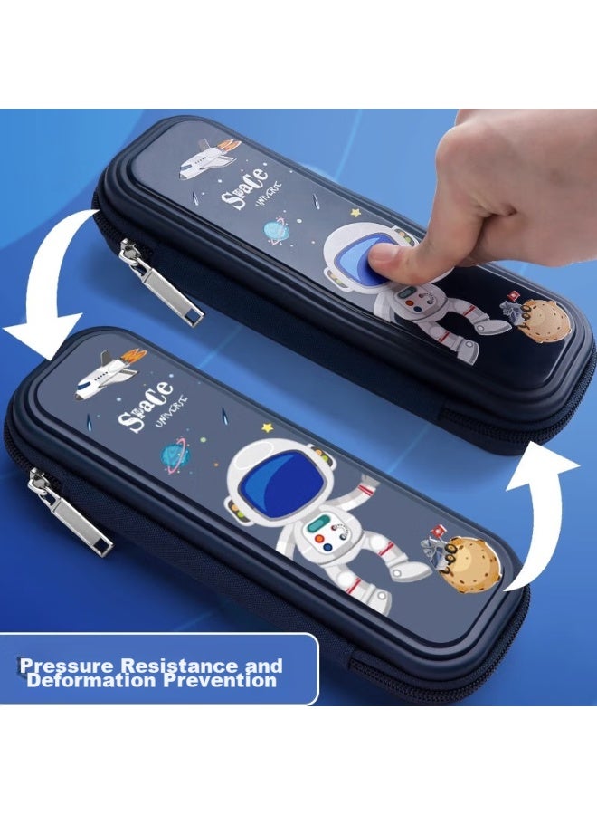 Shuxing Cartoon Pencil Case For Boys, Waterproof Pp Stationery Pouch, Large Capacity Layered Pencil Box For First Grade Elementary School Boys, Kindergarten Pencil Case - Image 4