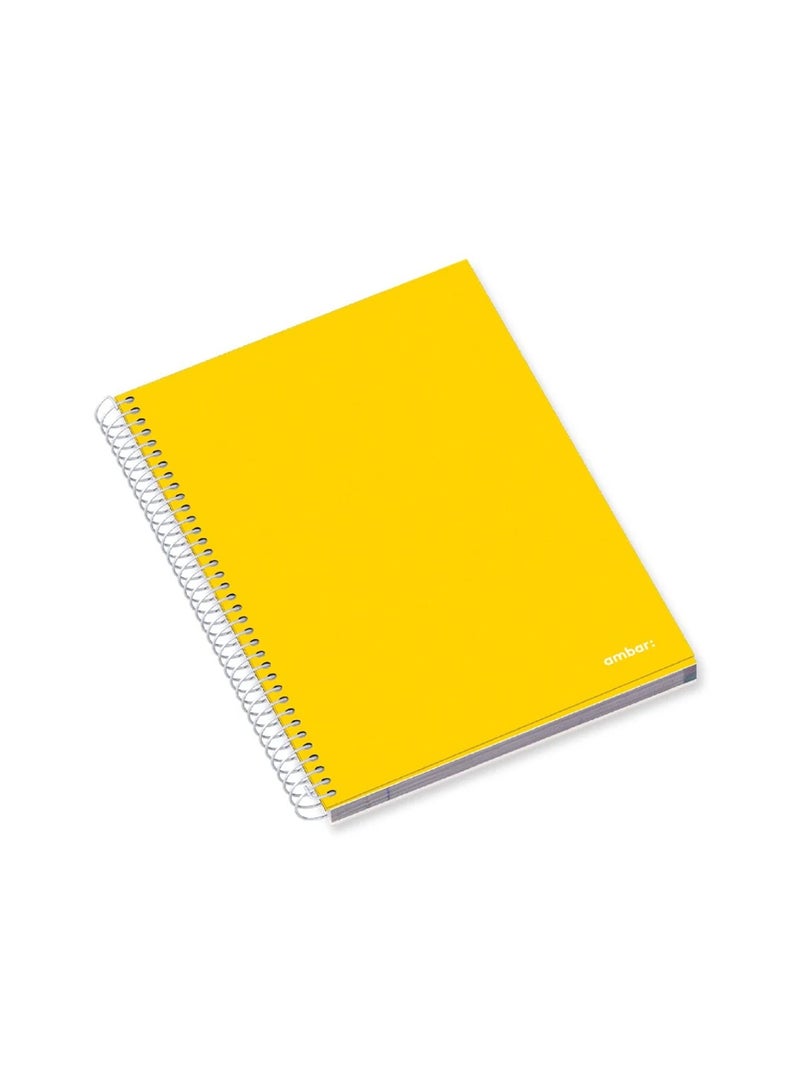 Ambar 1-Piece A5 Size Plastic Cover Spiral Notebook Assorted Colours - Image 2