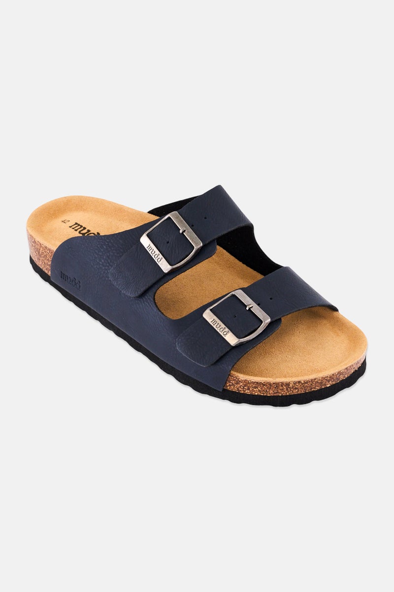 Mudd Men Slip On Cork Sandals, Navy Blue - Image 1