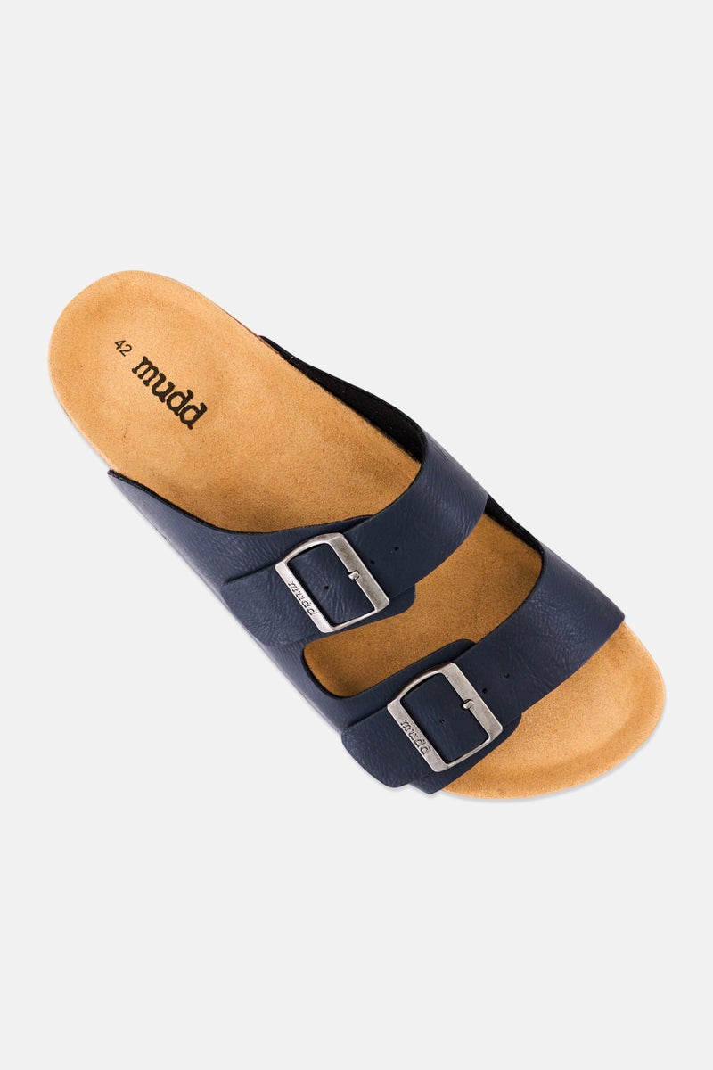 Mudd Men Slip On Cork Sandals, Navy Blue - Image 3