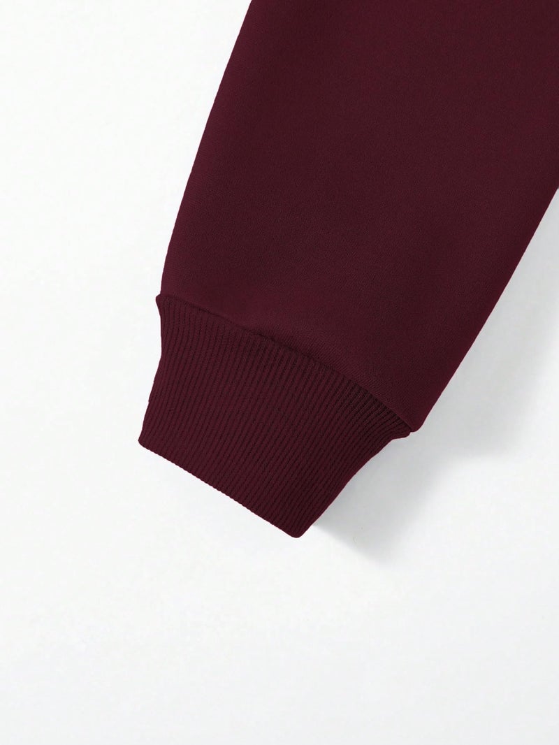 TOPLOT Men's Jacket | Stylish Outerwear Design | Comfortable Fit Wear | Functional Layering Style | Trendy Look Structure |Solid Jacket | Perfect for Casual & Outdoor Wear (5214_XL_Maroon) - Image 2