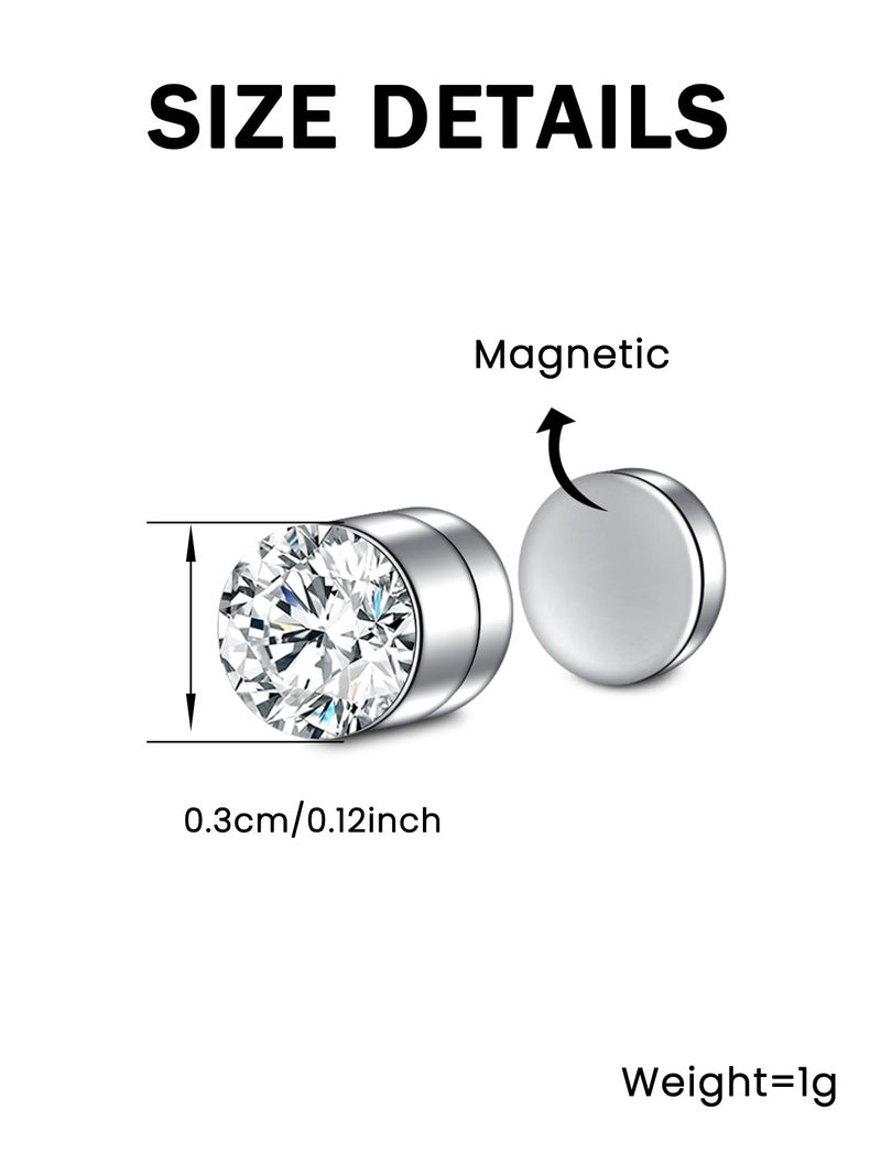 Mayhoop Fake Magnetic Nose Ring, Septum Fake Nose Ring Hoop, Stud, Fake Nose Piercing Earrings for Women Men - Image 3