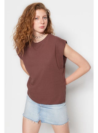 T-Shirt - Brown - Standard - pzsku/ZA34DF4F439DC5453248BZ/45/_/1693807145/6a4318e8-1446-4e0b-985f-0a6377373813