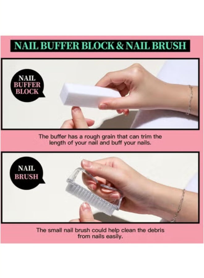 general Nail Care Sets, Nail File 100/180, Women's Nail Sets, Nail Buffer Blocks, Cuticle Clippers, Cuticle Trimmer, Cuticle Pusher, Manicure Tools, Manicure Sets, Pedicure and Nail Tools (12PCS) - Image 2