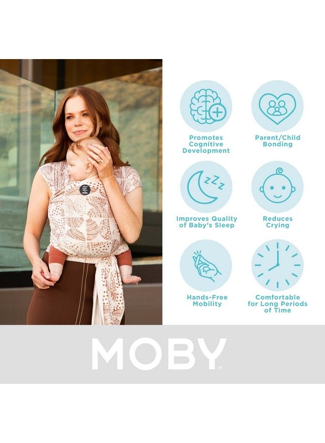 moby X Petunia Pickle Bottom Wrap Baby Carrier ; Evolution ; Baby Wrap Carrier For Newborns & Infants ; 1 Baby Wrap ; Baby Gift ; Keeps Baby Safe & Secure ; Adjustable For All Body Types ; Woodgrain - Image 3