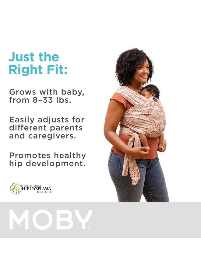 moby X Petunia Pickle Bottom Wrap Baby Carrier ; Evolution ; Baby Wrap Carrier For Newborns & Infants ; 1 Baby Wrap ; Baby Gift ; Keeps Baby Safe & Secure ; Adjustable For All Body Types ; Woodgrain - Image 4