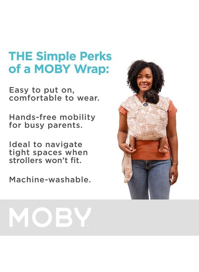 moby X Petunia Pickle Bottom Wrap Baby Carrier ; Evolution ; Baby Wrap Carrier For Newborns & Infants ; 1 Baby Wrap ; Baby Gift ; Keeps Baby Safe & Secure ; Adjustable For All Body Types ; Woodgrain - Image 5