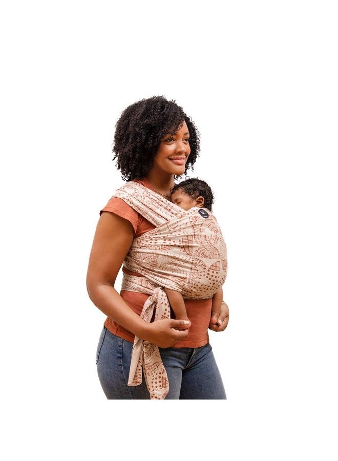moby X Petunia Pickle Bottom Wrap Baby Carrier ; Evolution ; Baby Wrap Carrier For Newborns & Infants ; 1 Baby Wrap ; Baby Gift ; Keeps Baby Safe & Secure ; Adjustable For All Body Types ; Woodgrain - Image 1