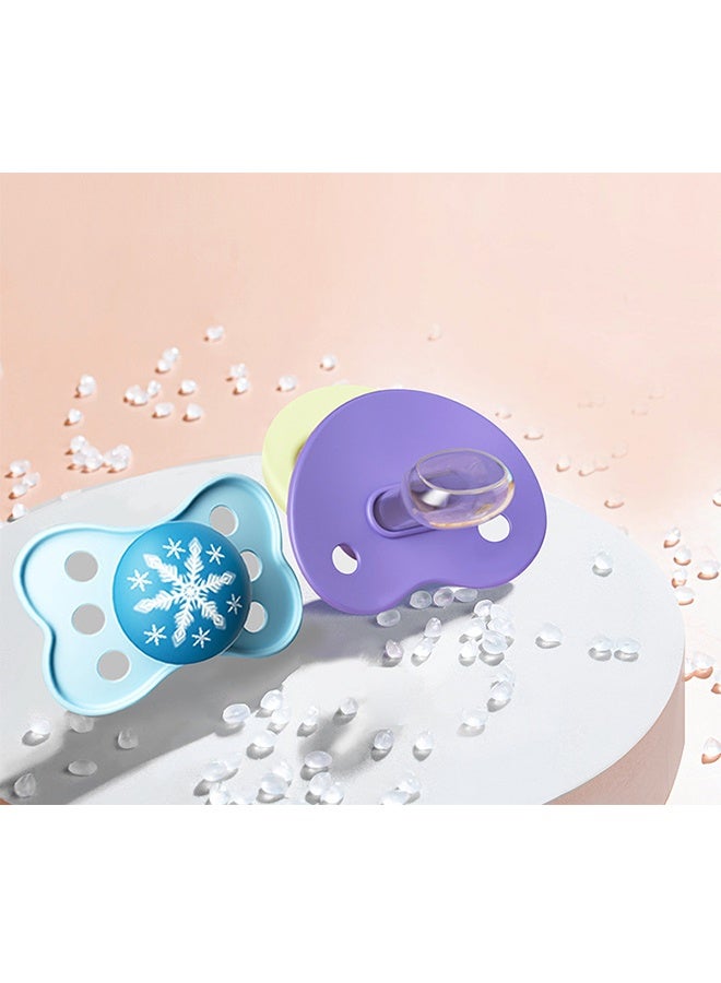 2 Ultra-soft Dummies, BPA-free Pacifiers for Babies from 6 to 18 Months, Bears, Lions, Pacifier Shapes Help Promote Healthy Oral Development - Image 3