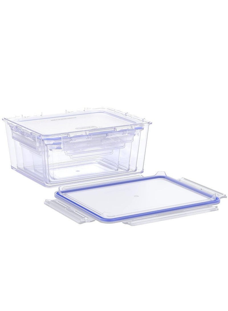 راكسوم مجموعة لوك تو جو (٤ قطع) من حاويات تخزين الطعام بأغطية، سعة ٣٠٠، ٦٠٠، ٩٠٠، ١٢٠٠ مل - Image 2