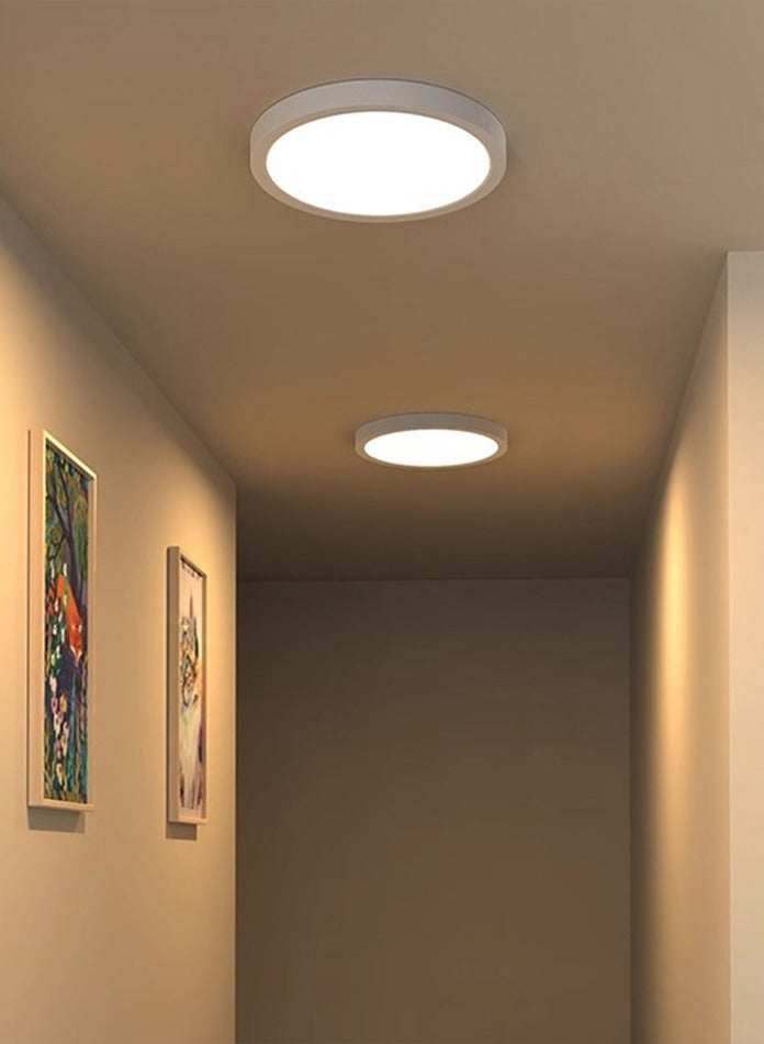 مودي لوحة سقف LED دائرية فائقة السطوع بقوة ٣٠ واط | ٣١٠٠ لومن | ٢٨٣٥ SMD | إضاءة بيضاء ٦٥٠٠ كلفن | تركيب سطحي رفيع للاستخدام الداخلي | مادة البولي كربونات | ٢٨.٨ سم - Image 1