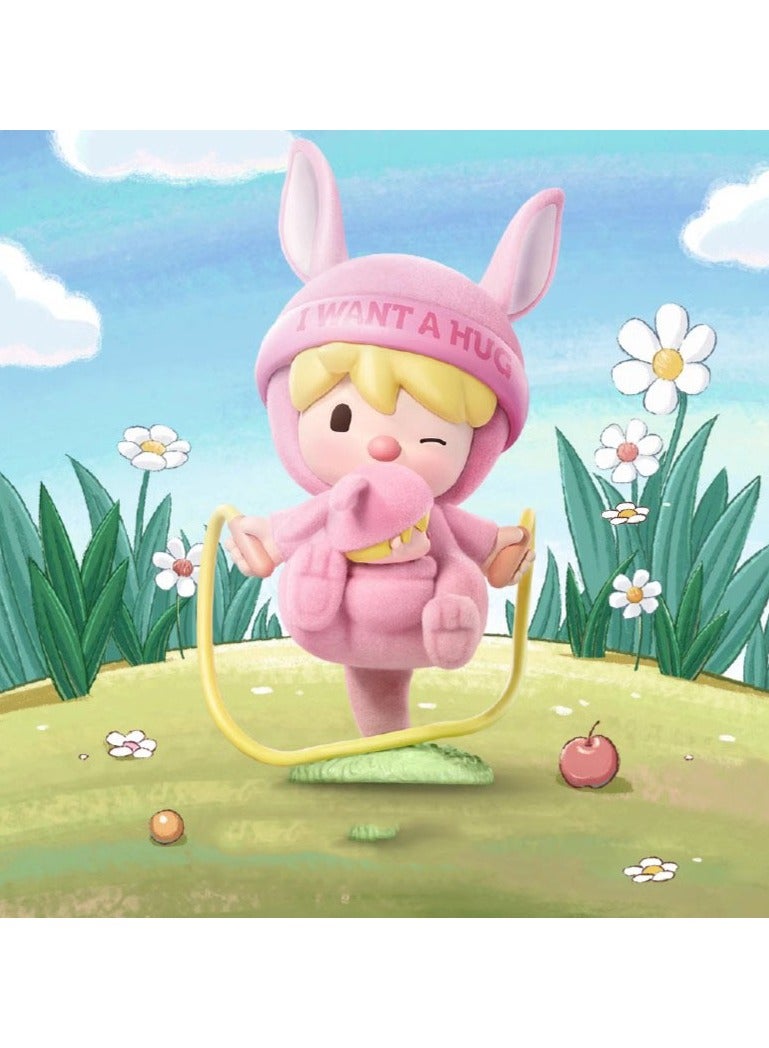 عام POPMART الحلو الفول الحب عناق سلسلة أعمى مربع الشكل زخرفة عيد الحب هدية للبنات (واحد) - Image 3