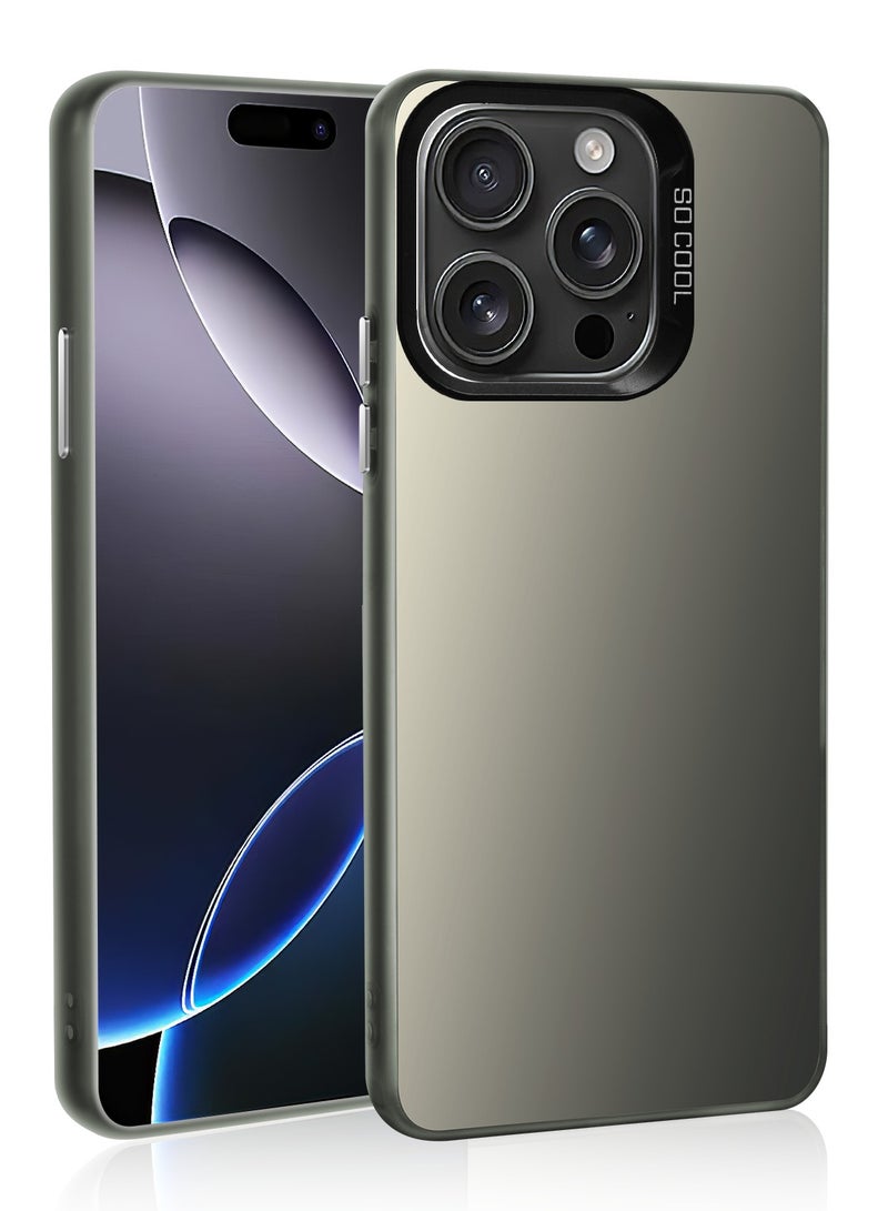 LiuShan iPhone 16 Pro Max Case, Slim TPU Bumper Phone Cover,360°Full Body Shockproof Protective Phone Case for iPhone 16 Pro Max Gray - Image 3