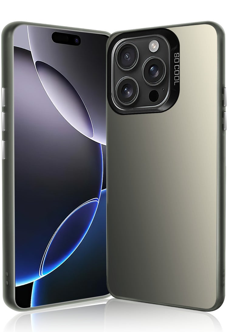 LiuShan iPhone 16 Pro Max Case, Slim TPU Bumper Phone Cover,360°Full Body Shockproof Protective Phone Case for iPhone 16 Pro Max Gray - Image 2