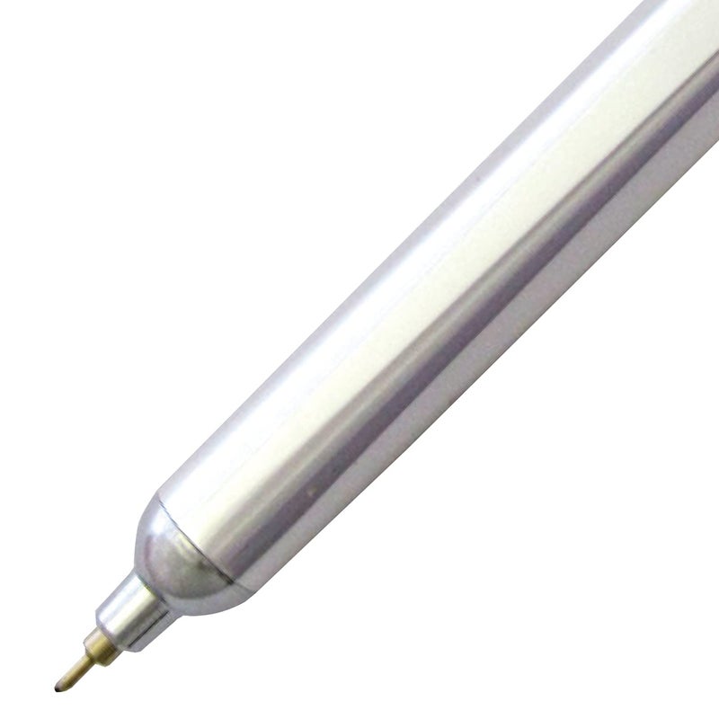 OHTO GS01 Silver Needle Point Ballpoint Pen [Without Box] – Sleek Aluminum Design, 0.7mm Black Ink, Smooth Ink Flow, and Refillable Ink for Smudge-Free Writing, Perfect for Office, Journaling, Gifts. - Image 2