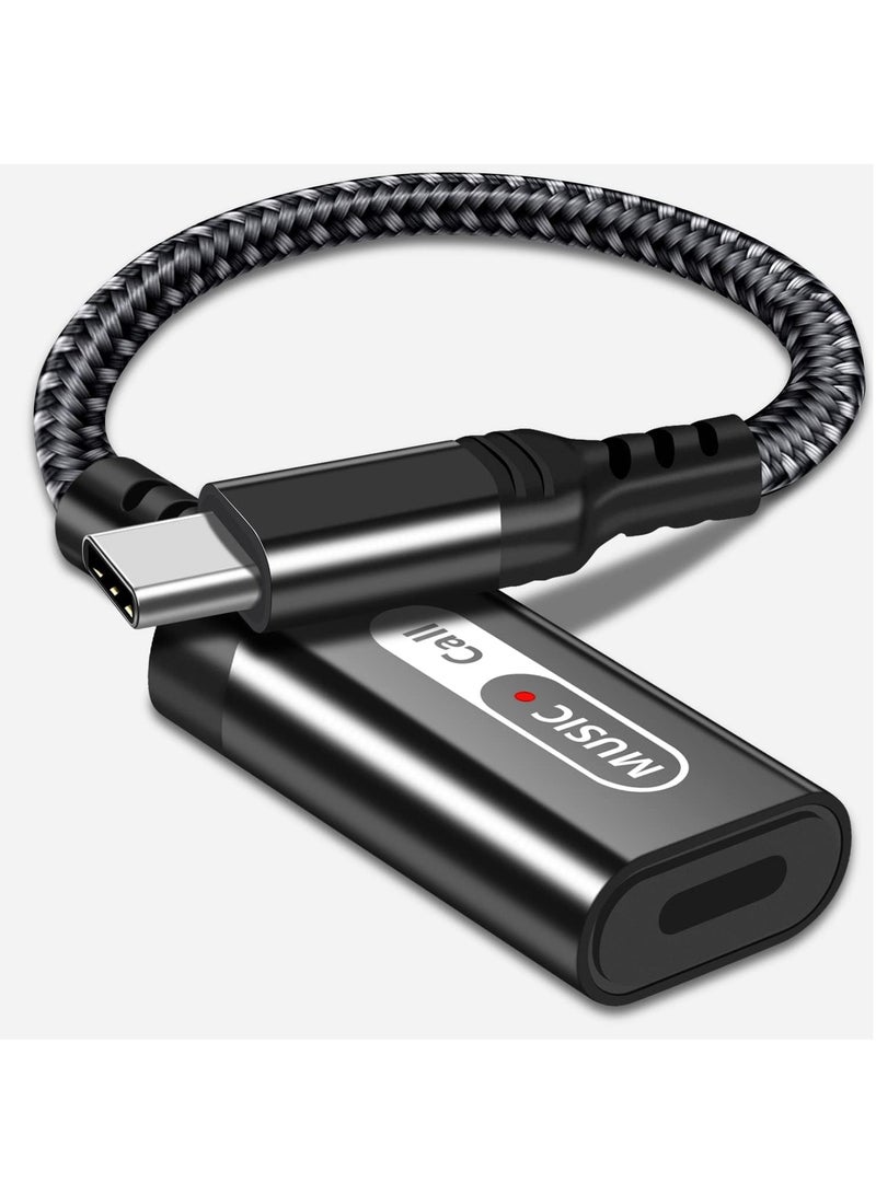 USB C to Lightning Audio Adapter USB Type C Male to Lightning Female Headphones Converter Compatible with iPhone 15/15Pro, iPad Pro, Galaxy S23/S22, MacBook USB C Laptop(Audio Only, Not for Charging)  - Image 1