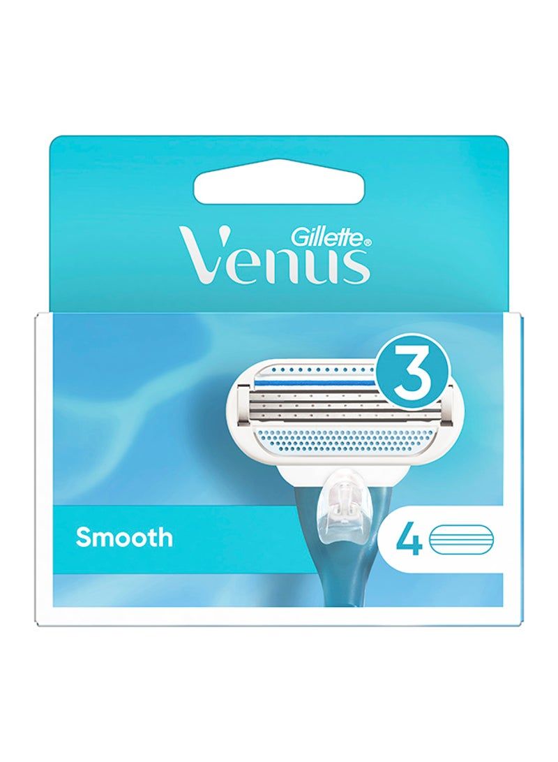 Venus شفرات جيليت فينوس سموث x4