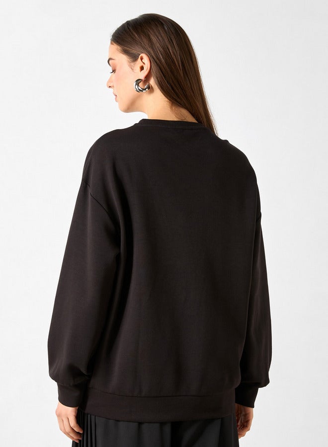 تواكستريمز سويت شيرت بأكمام طويلة وتفاصيل سحاب من تو إكستريمز - Image 3