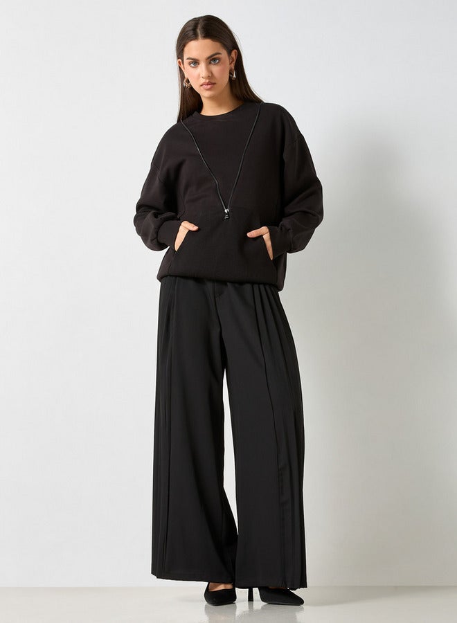 تواكستريمز سويت شيرت بأكمام طويلة وتفاصيل سحاب من تو إكستريمز - Image 2