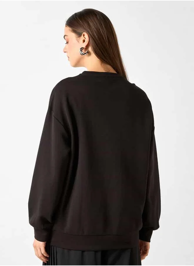 2Xtremz 2Xtremz Zip Detail Sweatshirt with Long Sleeves