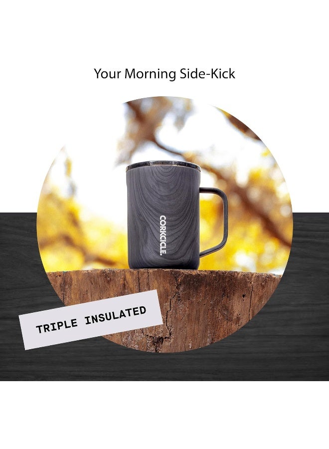 Corkcicle Triple Insulated Coffee Mug with Lid and Handle, Burnt Wood, 16 oz – Stainless Steel Travel Mug Keeps Beverages Hot for 3+ Hours – Non-Slip, Easy-Grip, Spill-Resistant Tumbler - Image 3