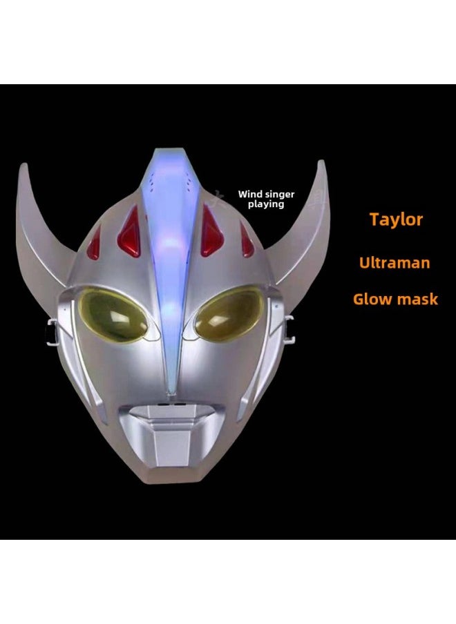 Generic Halloween Children's Luminous Mask Spider-Man Captain America Iron Man Hulk Batman Shield Sound And Light Sword-Color:(Optimus) Acousto-optic Shield  - Image 5