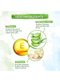 Mamaearth Aloe Vera Gel With Pure Aloe Vera & Vitamin E For Skin And Hair | Hydrates Skin | Soothes Irritated Skin - 300 Ml (Pack Of 2)  - Image 4