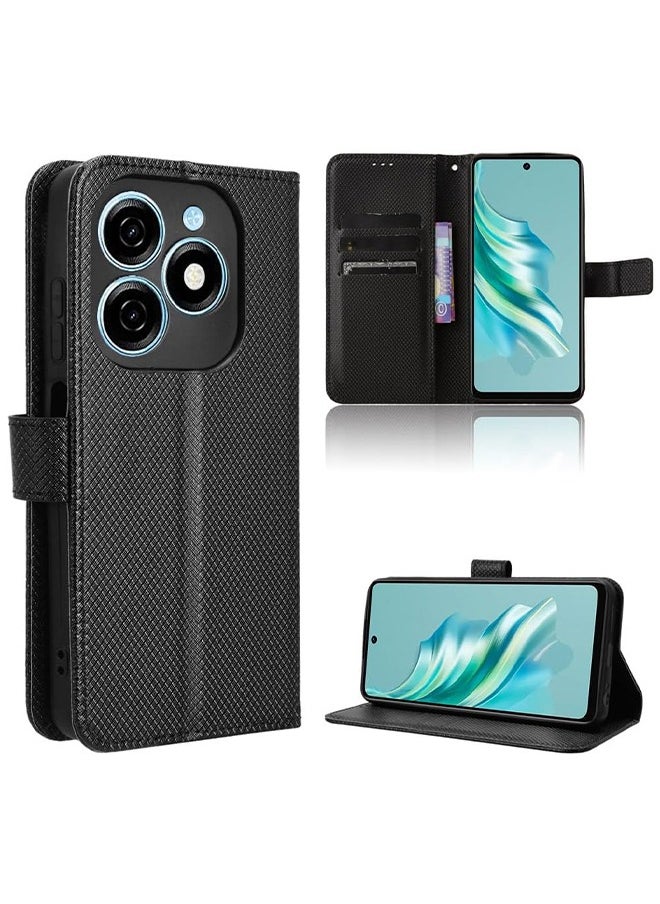 X-level Case Cover for Tecno Spark 20 4g With Full Body Camera Lens Protector PU Leather Flip Folio Wallet Card Holder Shockproof Protective Back Cover With Release Hand Phone Daily Video Kickstand  - Image 1