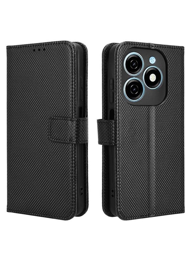 X-level Case Cover for Tecno Spark 20 4g With Full Body Camera Lens Protector PU Leather Flip Folio Wallet Card Holder Shockproof Protective Back Cover With Release Hand Phone Daily Video Kickstand  - Image 2